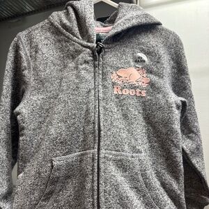 Roots toddler salt and pepper hoodie 4T